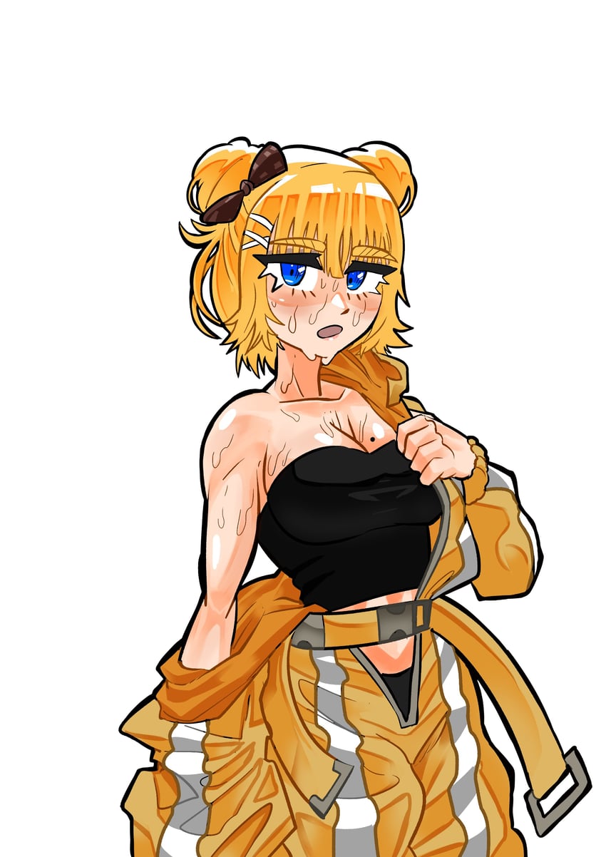 watson amelia (hololive and 1 more) drawn by daaku_(koizumi_arata)