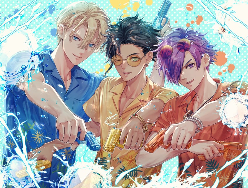 dimitri alexandre blaiddyd, claude von riegan, and male shez (fire emblem and 3 more) drawn by saku_(soreca49)