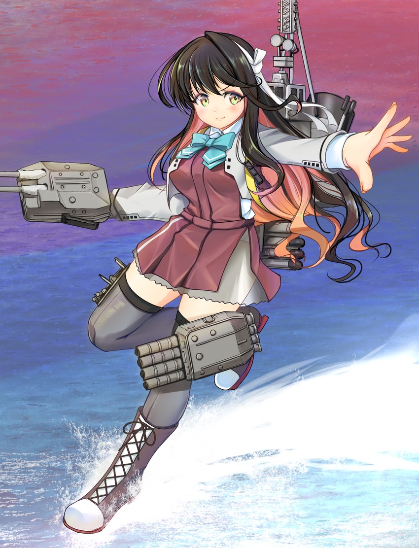 naganami and naganami kai ni (kantai collection) drawn by yashin_(yasinz)