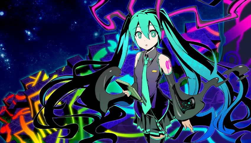 hatsune miku (vocaloid and 1 more) drawn by maxgonta