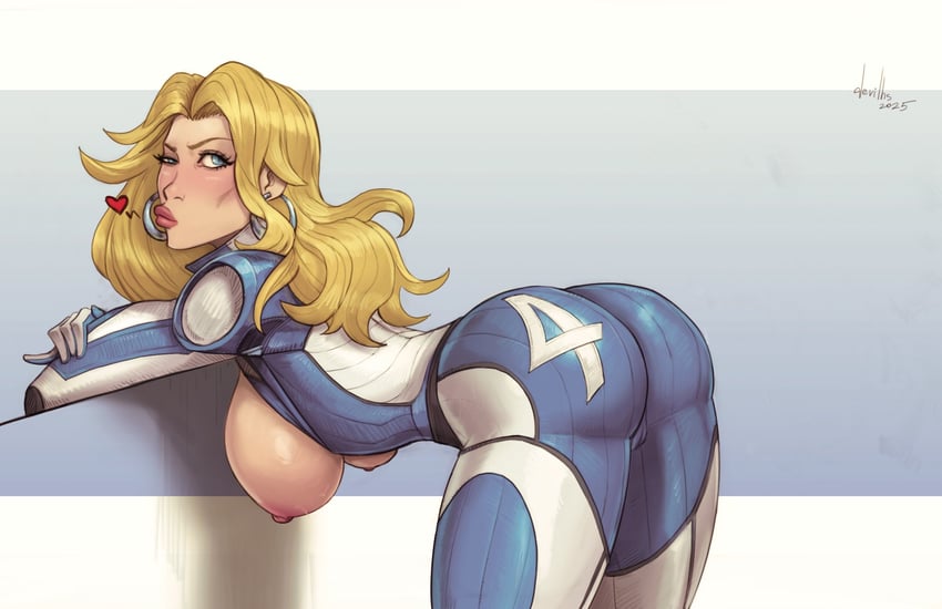 sue storm (marvel and 2 more) drawn by devilhs