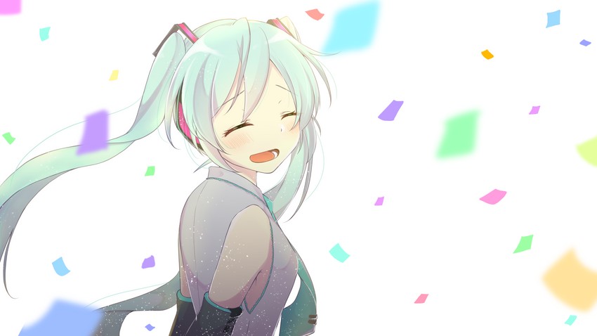 hatsune miku (vocaloid) drawn by hachipuyo