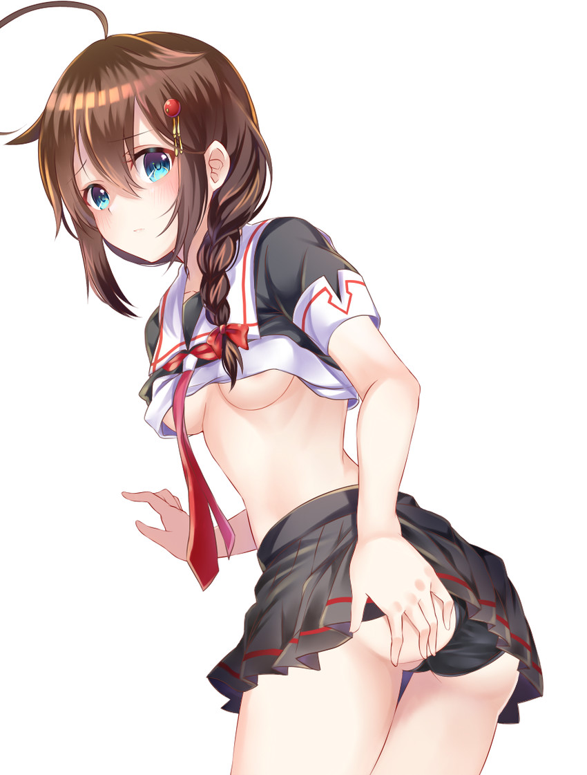 shigure and shigure kai ni (kantai collection) drawn by mashiro_aa