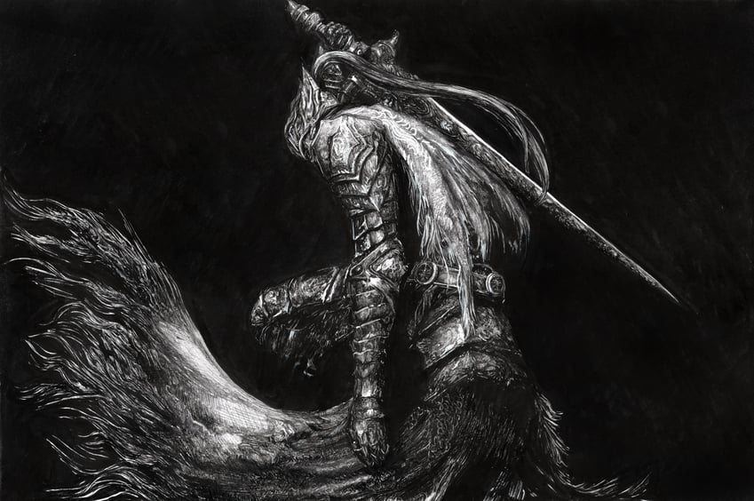 artorias the abysswalker (dark souls and 1 more) drawn by fu_xiao_ai