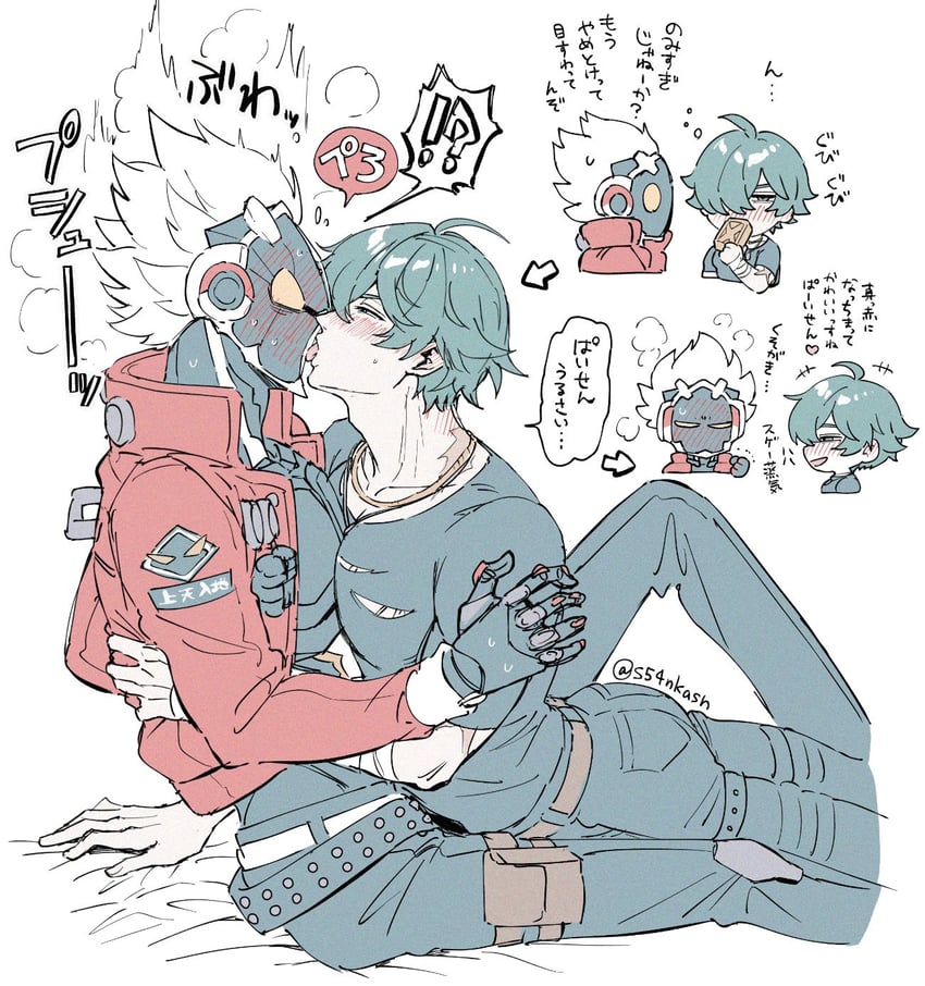 lighter and billy kid (zenless zone zero) drawn by s54nkasn