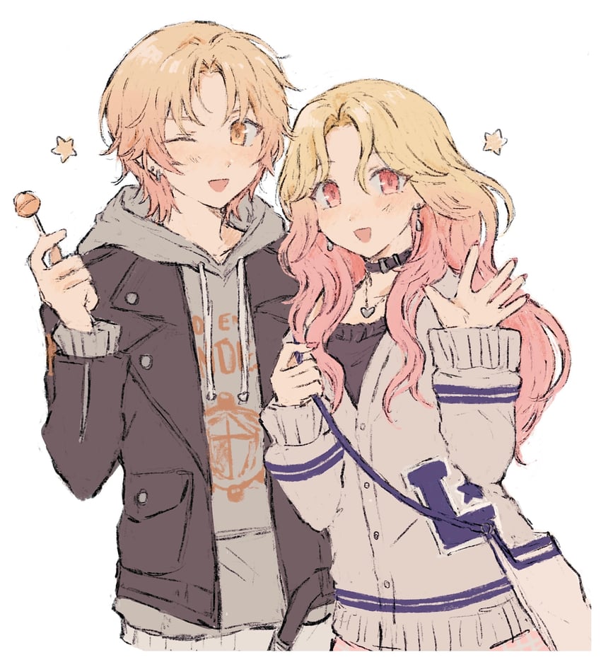 tenma tsukasa and tenma saki (project sekai and 1 more) drawn by sana5353