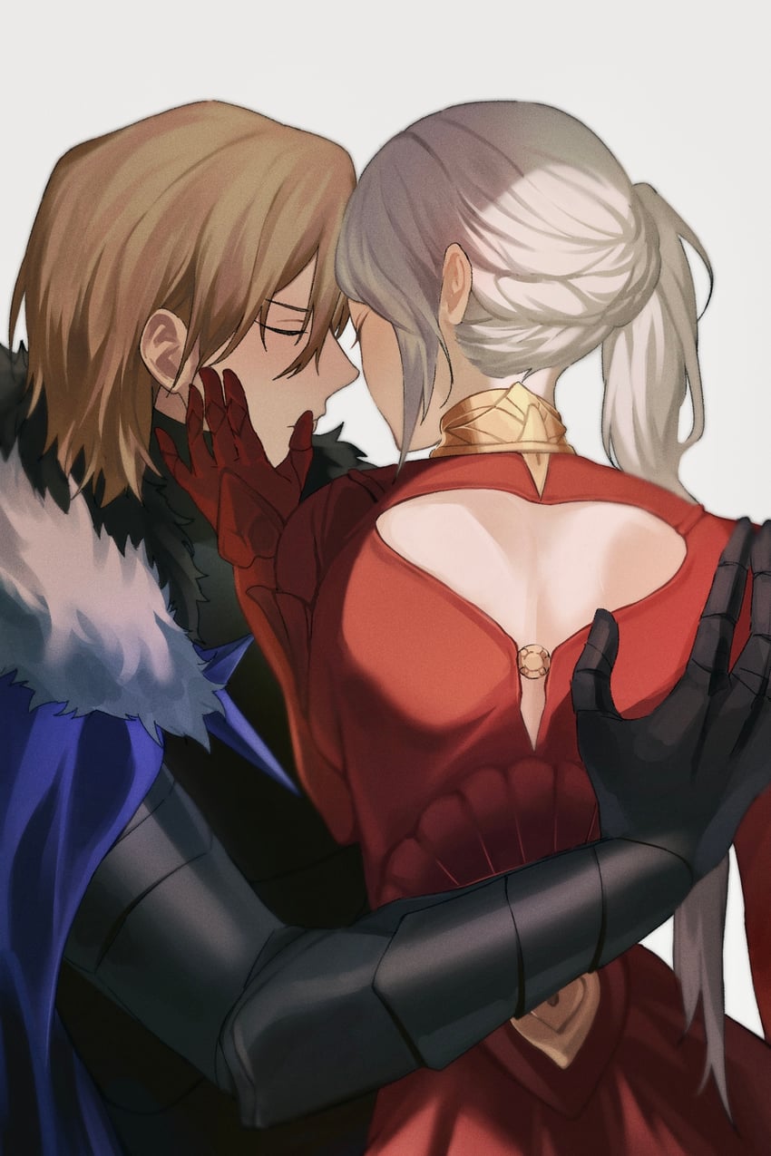 edelgard von hresvelg and dimitri alexandre blaiddyd (fire emblem and 1 more) drawn by soma_otakuu