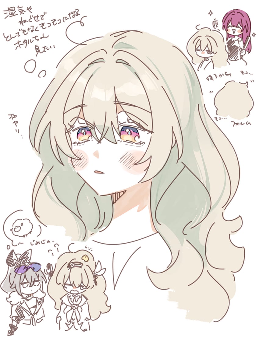 firefly, kafka, and silver wolf (honkai and 1 more) drawn by sorako_(yoshida_t)