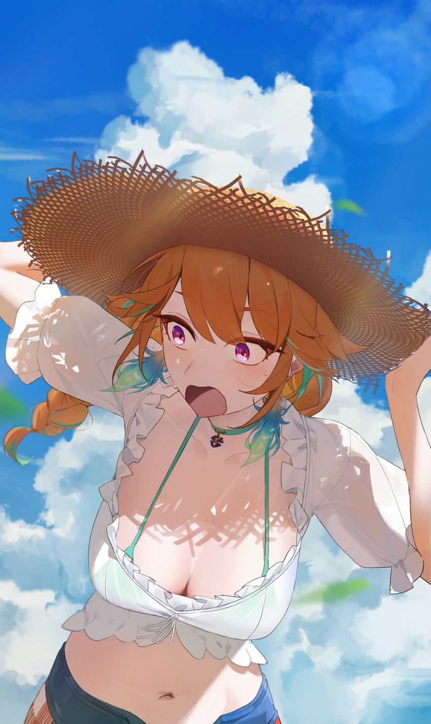 takanashi kiara (hololive and 1 more) drawn by d4kou16