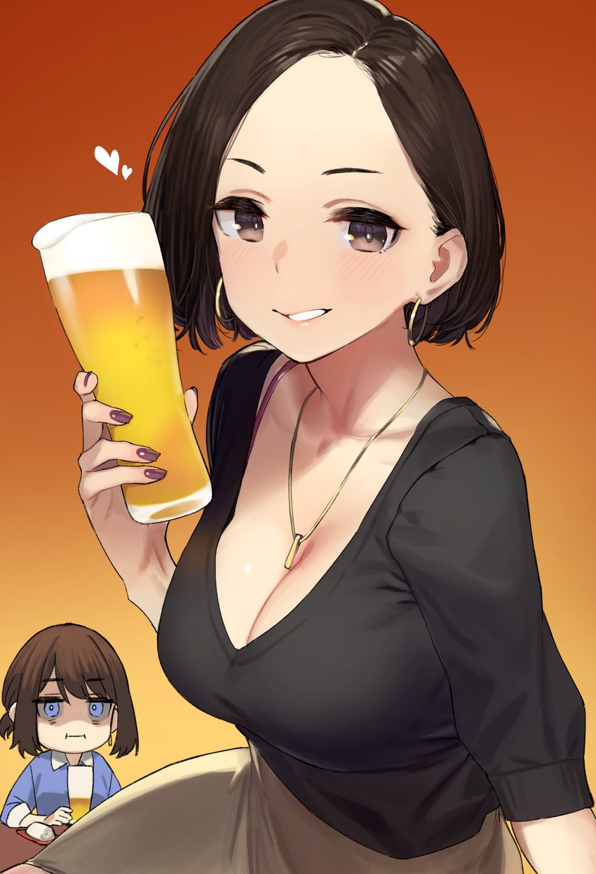douki-chan and senpai-san (ganbare douki-chan) drawn by 92m