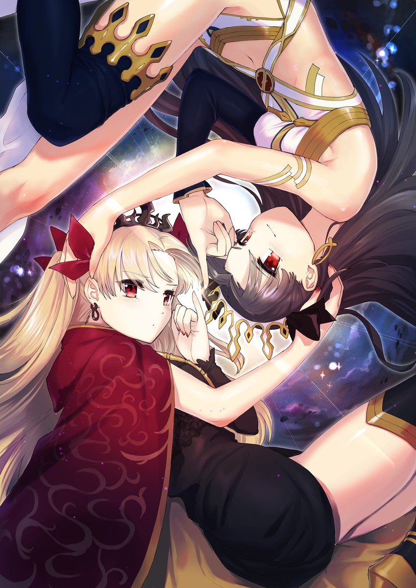 ereshkigal and ishtar (fate and 1 more) drawn by sahara1127