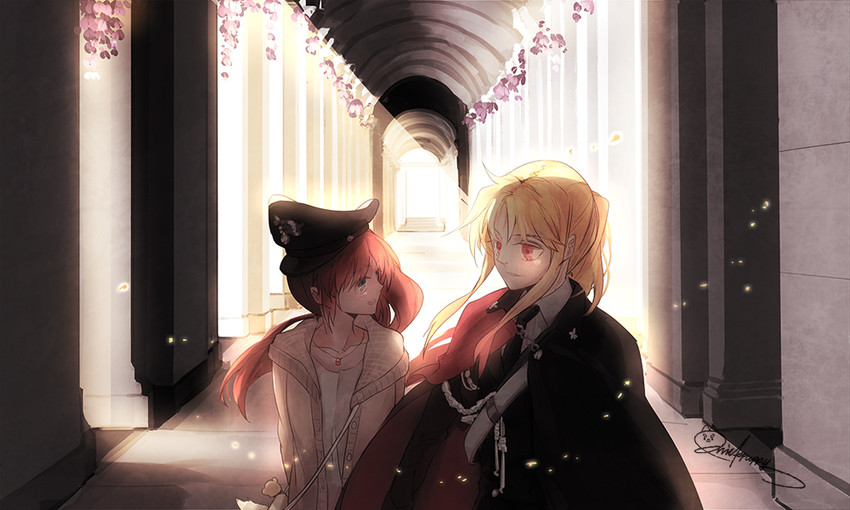 fate testarossa, takamachi nanoha, and raising heart (lyrical nanoha and 1 more) drawn by milk_puppy