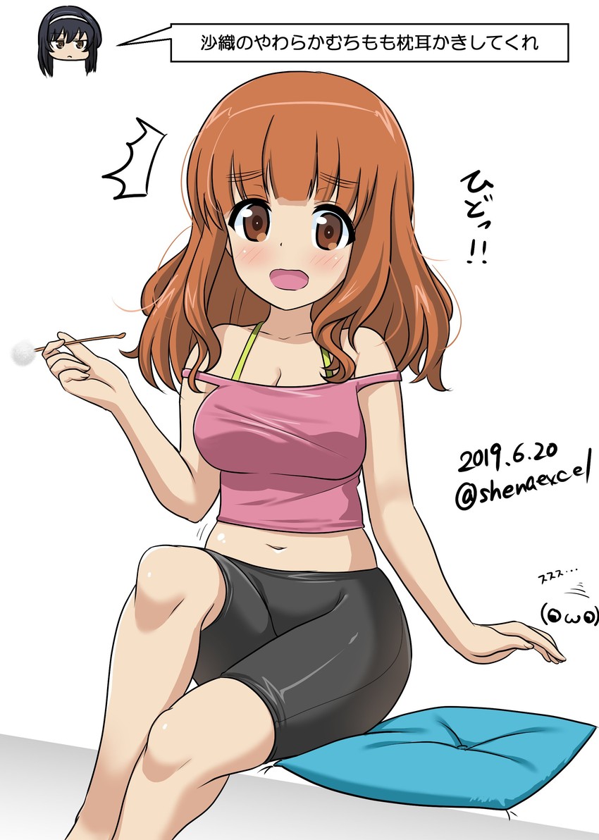 takebe saori (girls und panzer and 1 more) drawn by shiina_excel