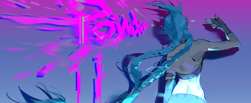jinx (league of legends and 1 more) drawn by qi1san