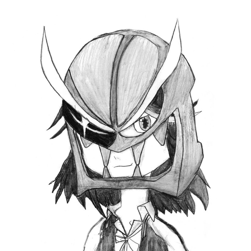 matoi ryuuko and senketsu (kill la kill and 2 more) drawn by araneidaeart