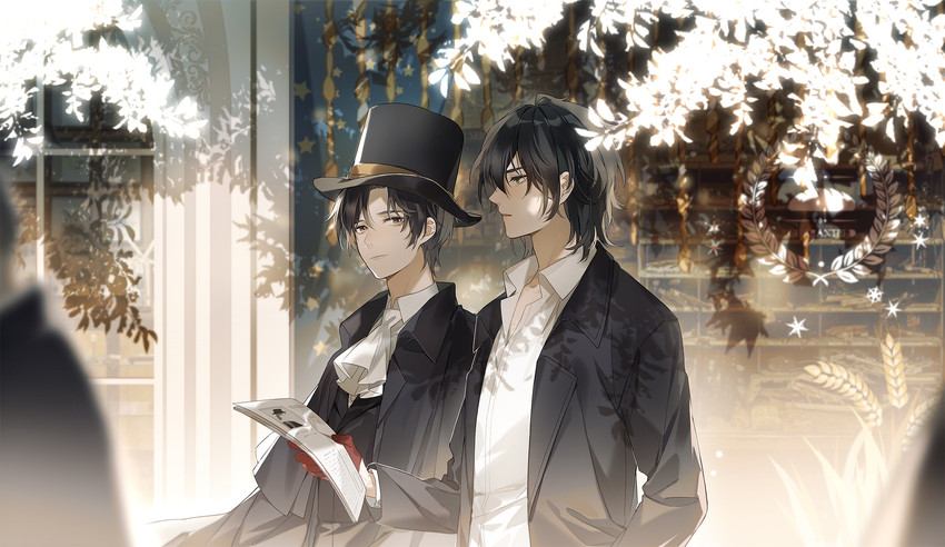 klein moretti and leonard mitchell (lord of the mysteries) drawn by lieshang773
