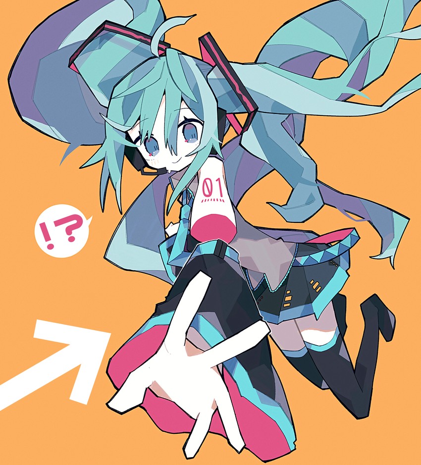 hatsune miku (vocaloid) drawn by hatsushiro_mamimu