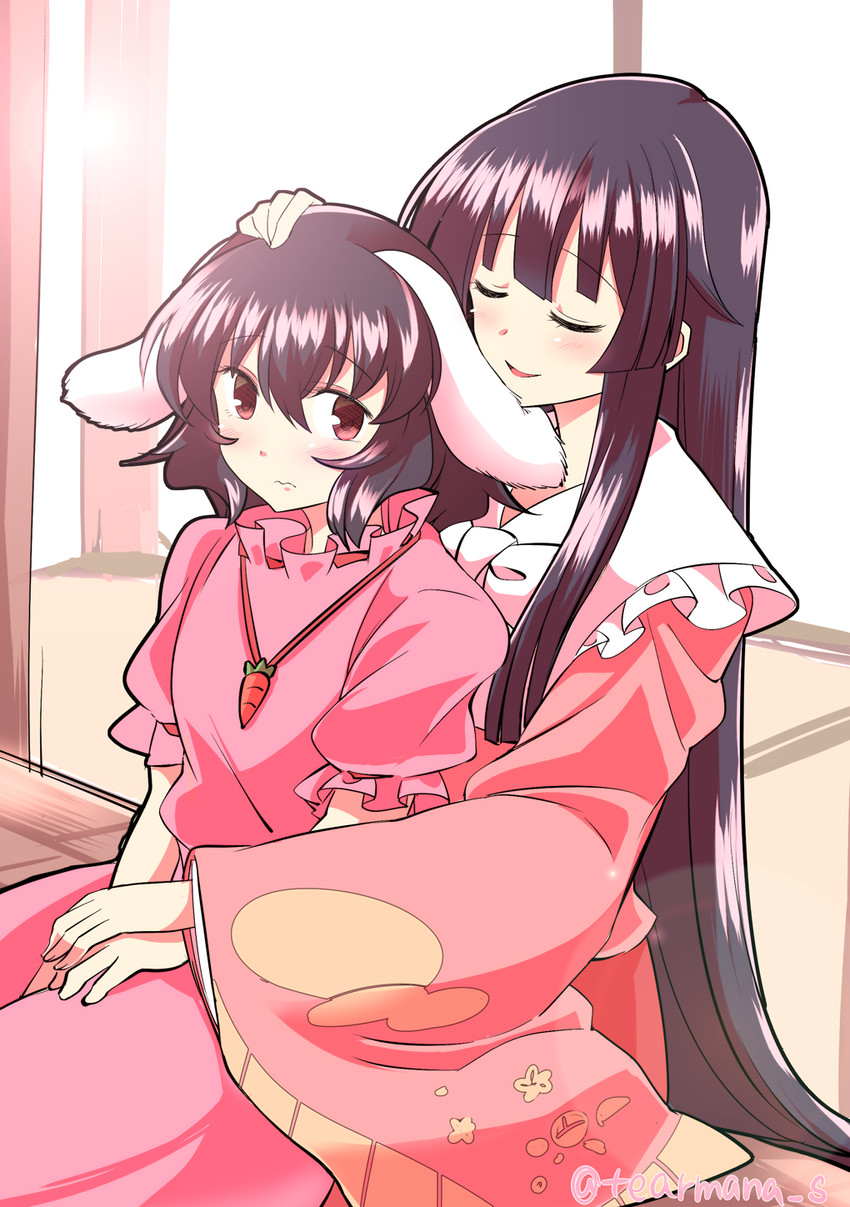 houraisan kaguya and inaba tewi (touhou) drawn by mana_(tsurubeji)