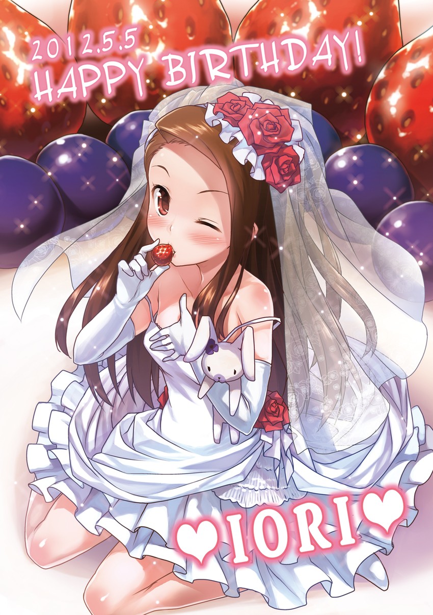minase iori and usa-chan (idolmaster and 1 more) drawn by shirane_taito