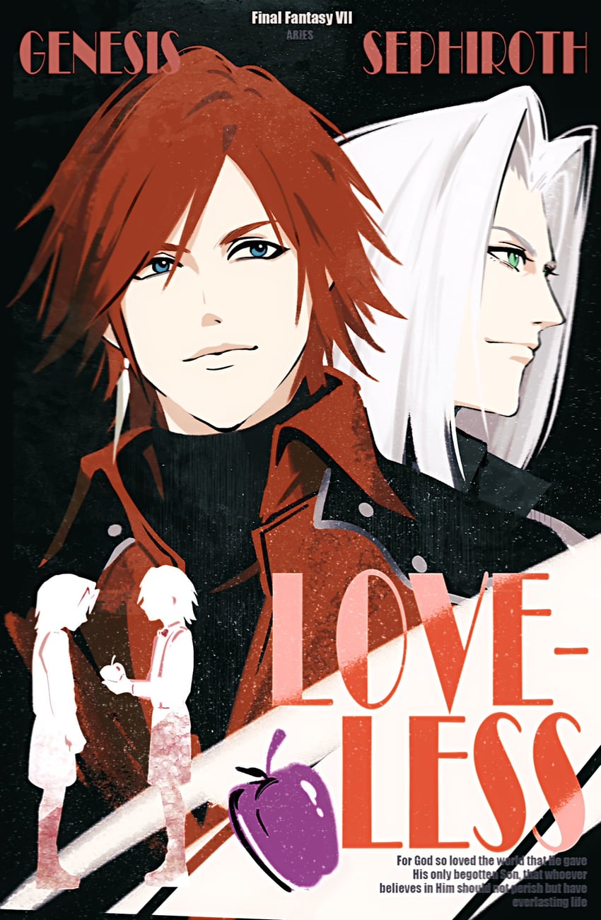 sephiroth and genesis rhapsodos (final fantasy and 2 more) drawn by aries20770321