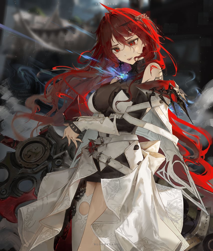 elizabeth rose bloodflame (hololive and 1 more) drawn by dayshiart