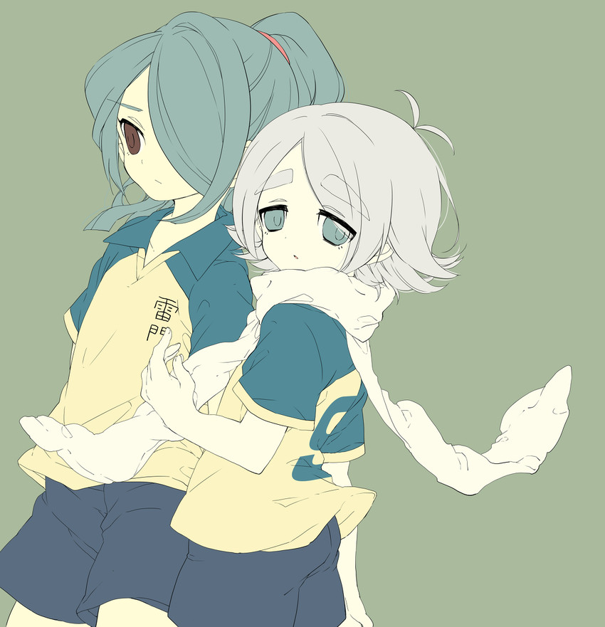 kazemaru ichirouta and fubuki shirou (inazuma eleven) drawn by moriyama_shijimi