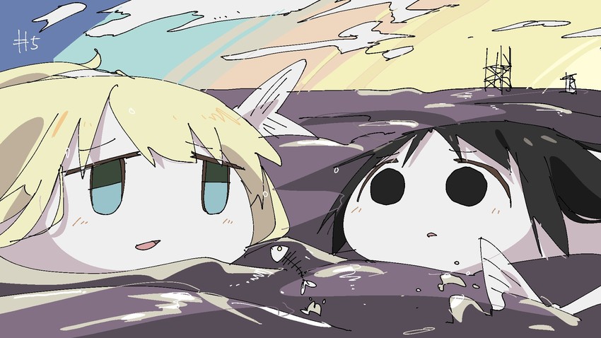 chito and yuuri (shoujo shuumatsu ryokou) drawn by tsukumizu_yuu