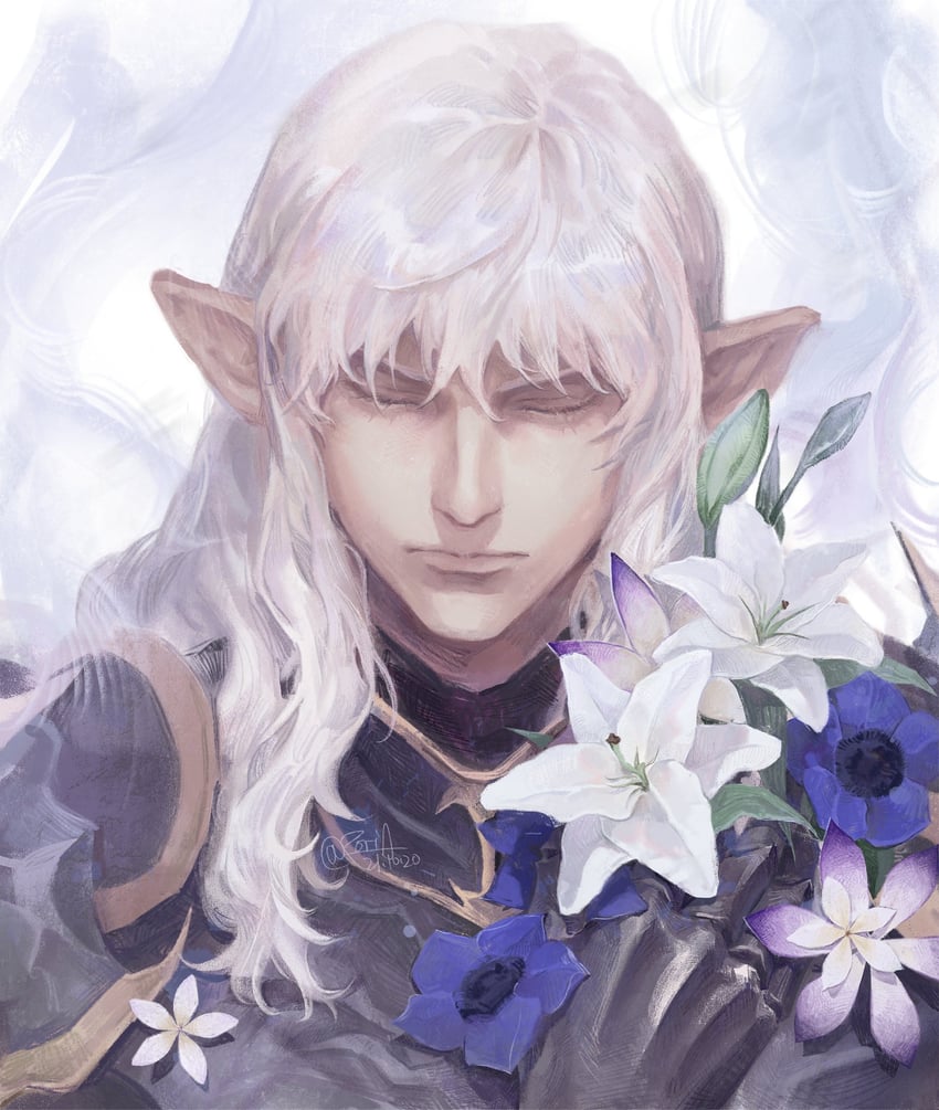 dragoon and estinien varlineau (final fantasy and 1 more) drawn by poriaflgilake