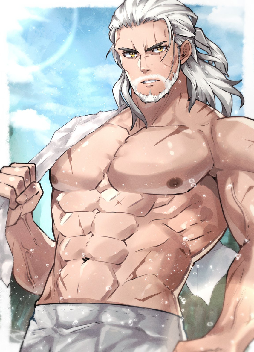 geralt of rivia (the witcher) drawn by yani_(yano_023)