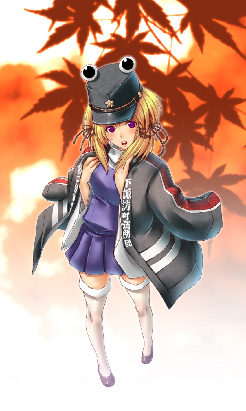 moriya suwako and pyonta (touhou) drawn by hayama_kazusa
