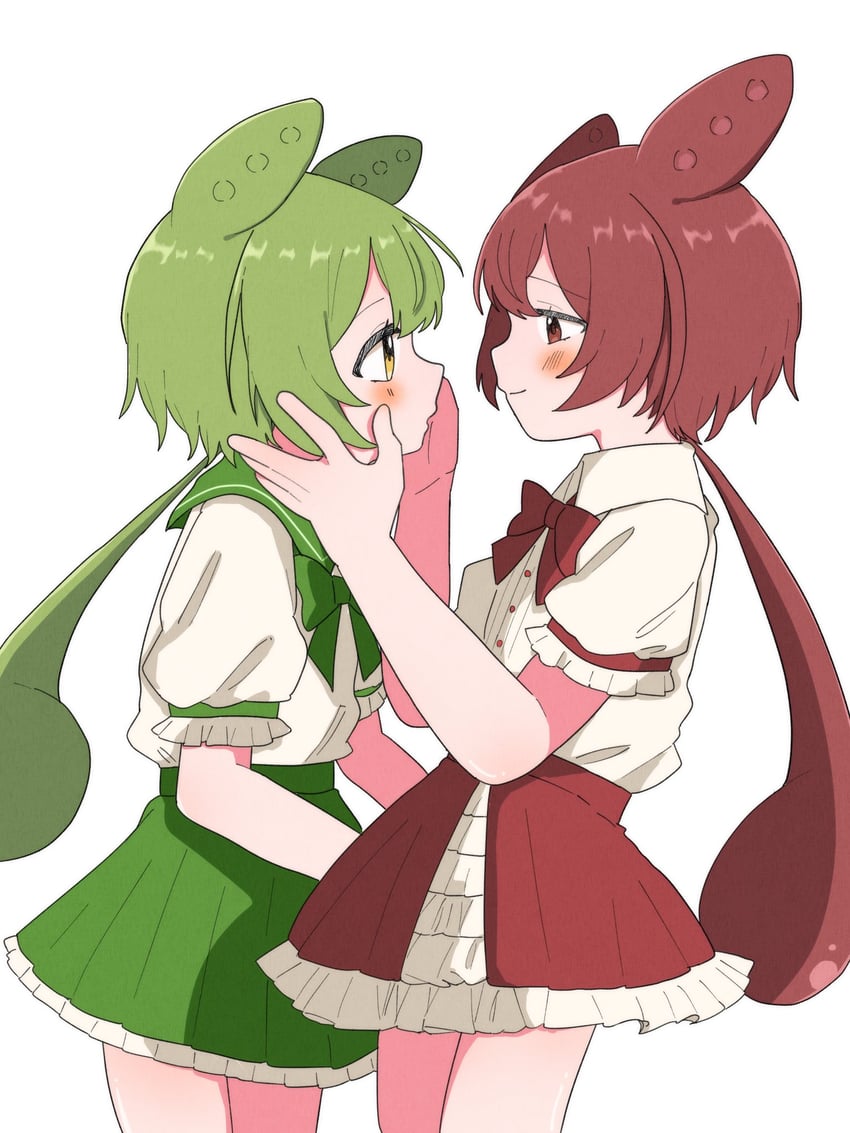 zundamon and ankomon (voiceroid and 1 more) drawn by haru_maron