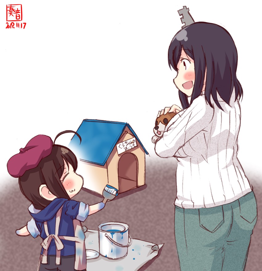 shigure and yamashiro (kantai collection) drawn by kanon_(kurogane_knights)