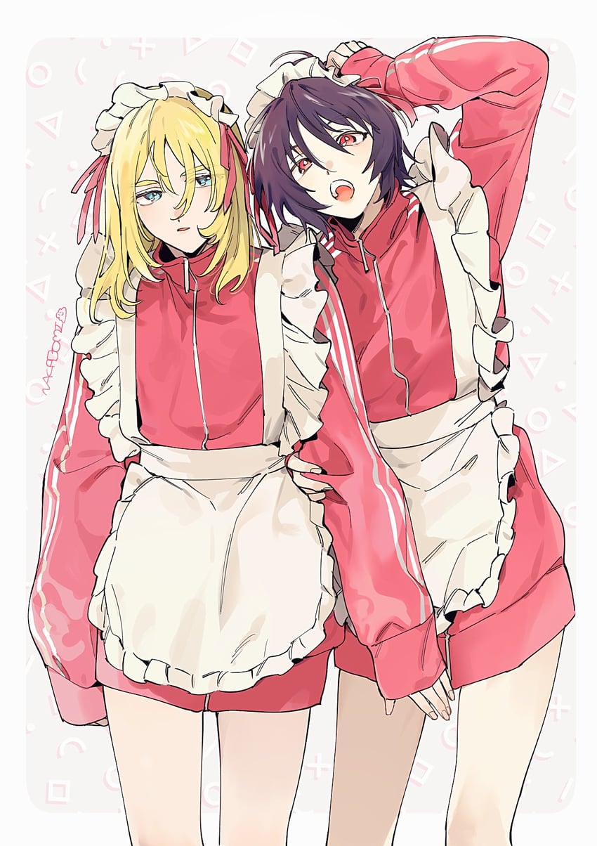 shinn asuka and rey za burrel (gundam and 3 more) drawn by nkgm
