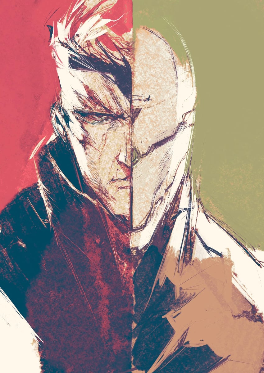 solid snake and gray fox (metal gear and 1 more) drawn by kannoaki