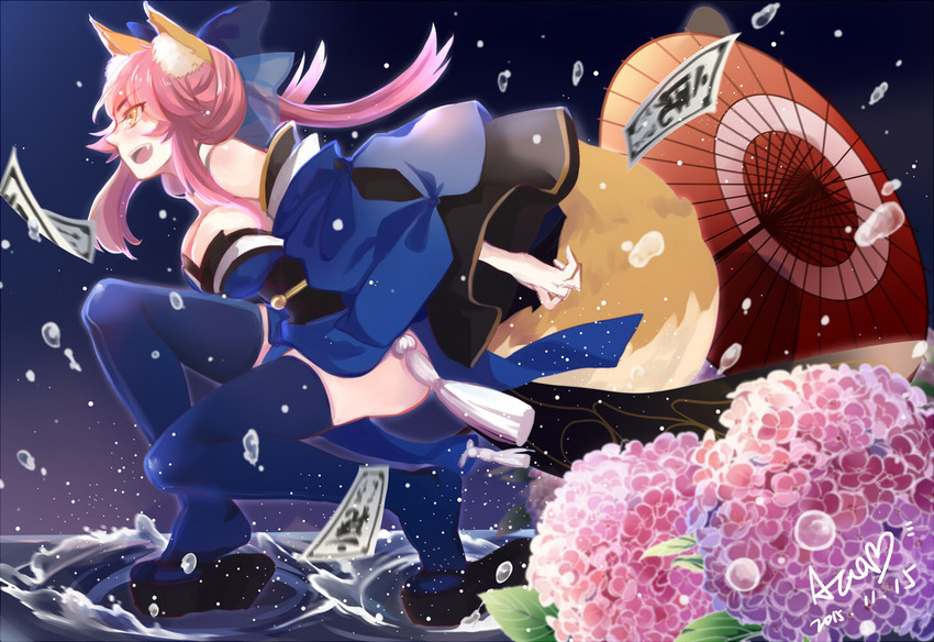 tamamo and tamamo no mae (fate and 1 more) drawn by puyue