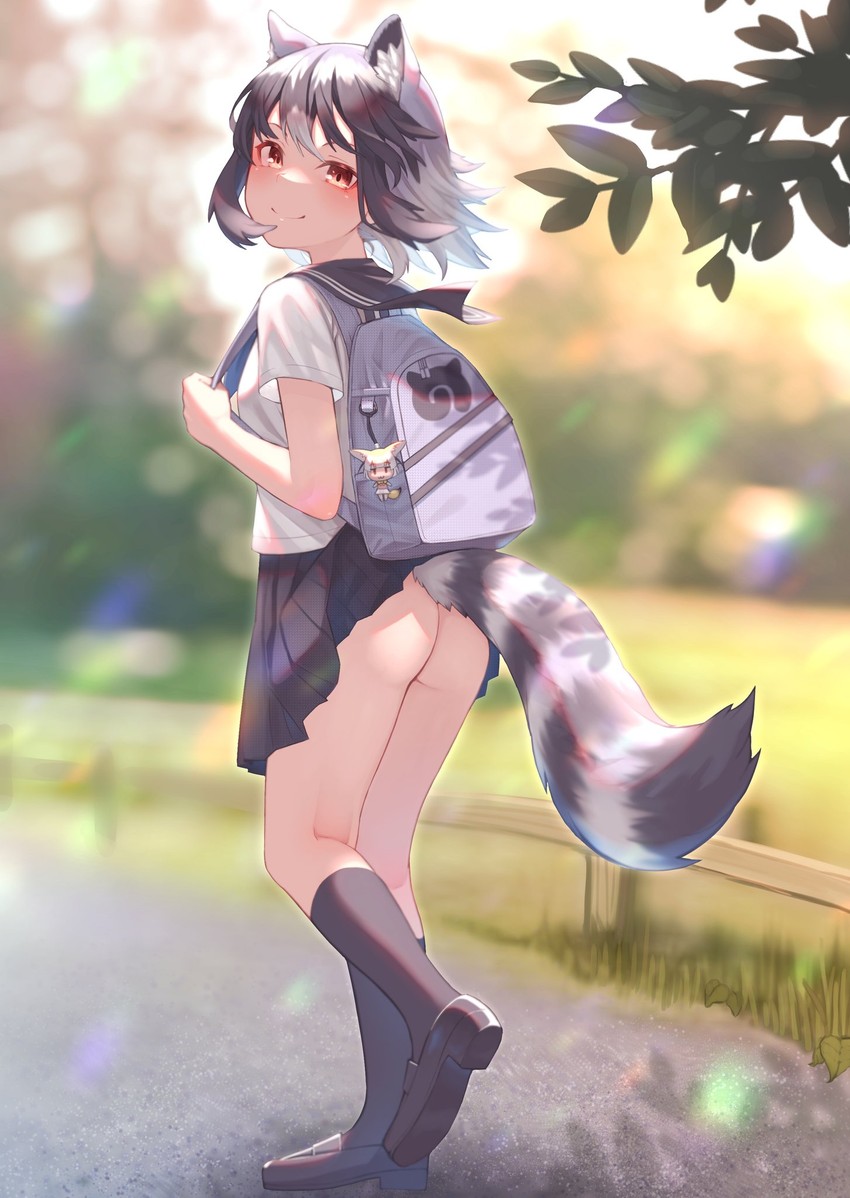 common raccoon and fennec (kemono friends) drawn by akuma_(st.takuma)