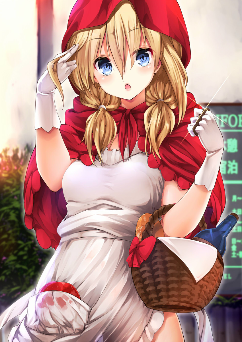 little red riding hood (original and 1 more) drawn by amasora_taichi