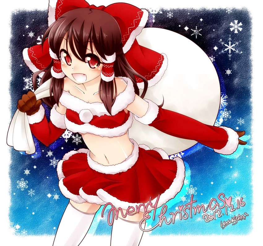 hakurei reimu (touhou) drawn by haruki_(colorful_macaron)