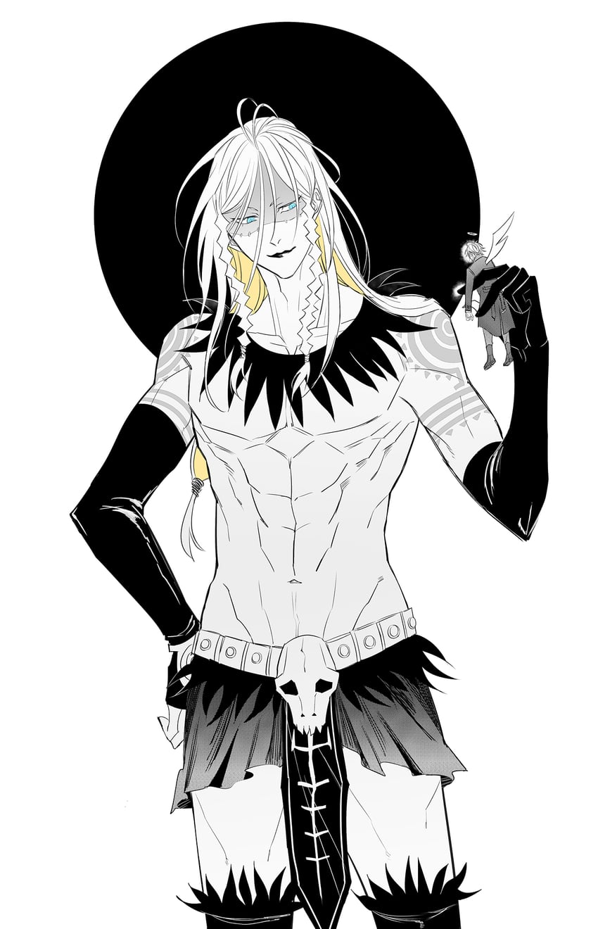 tezcatlipoca and daybit sem void (fate and 1 more) drawn by sssc_ni