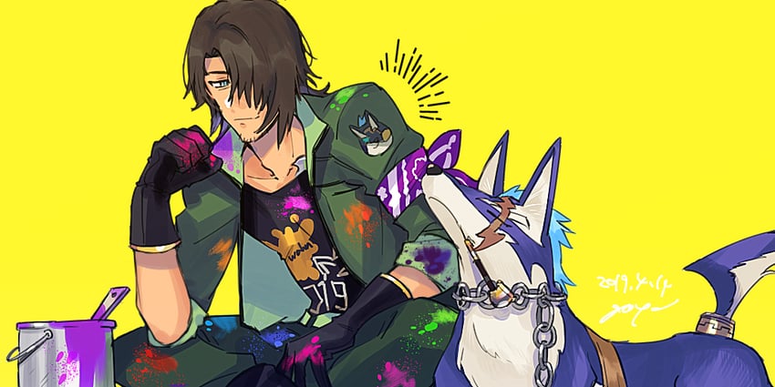 repede and schwann oltorain (tales of and 1 more) drawn by goya_(xalbino)