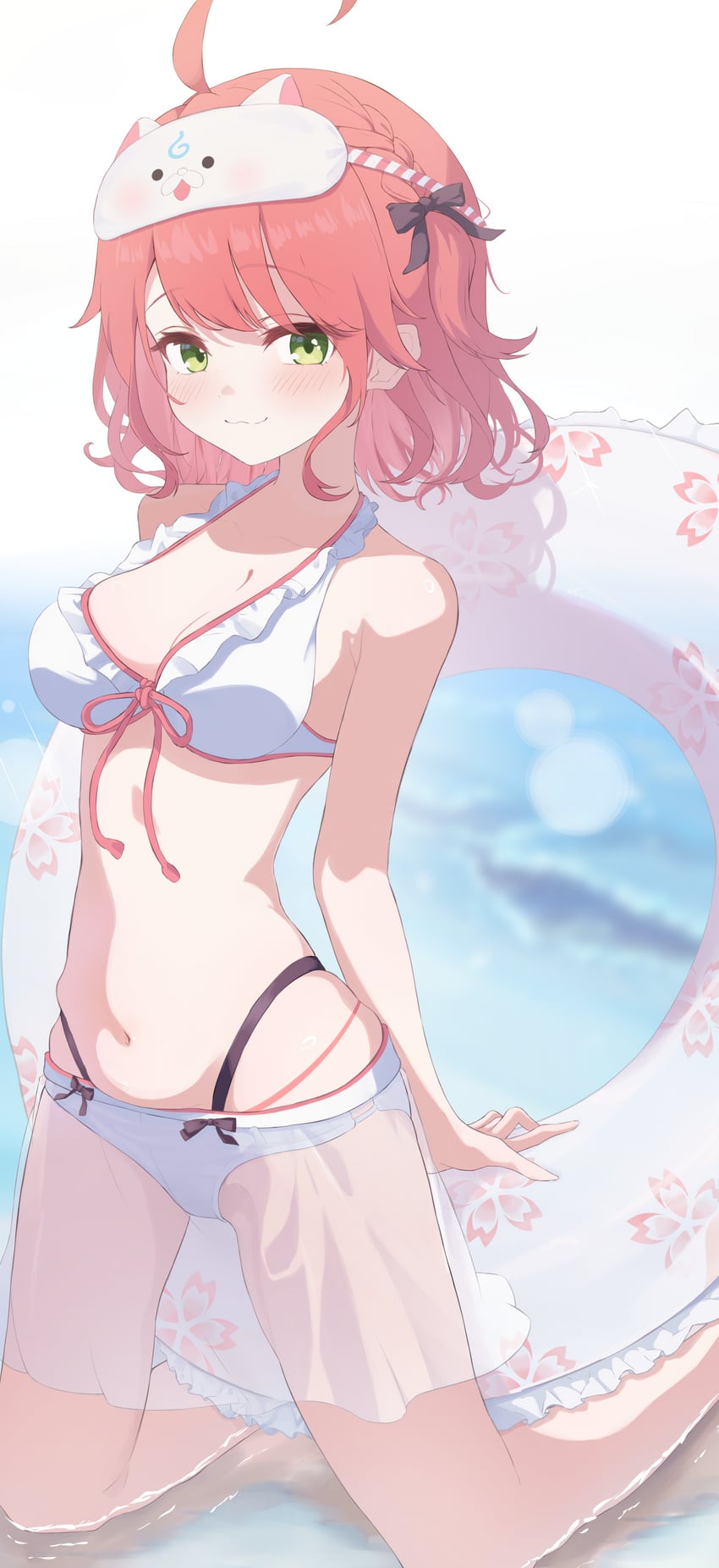 sakura miko and 35p (hololive) drawn by ritsu_(ritu_2416)
