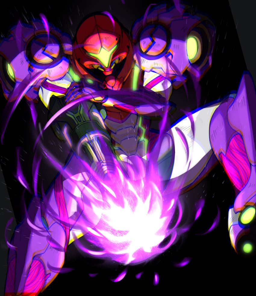 samus aran (metroid and 1 more) drawn by amidatto