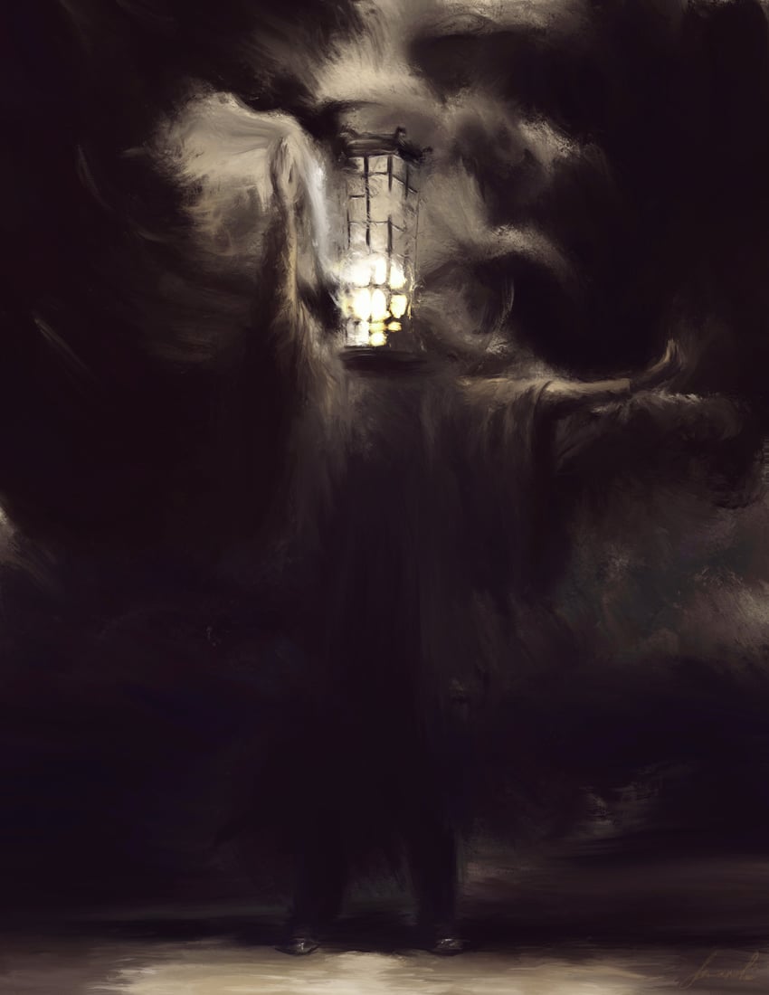 micolash host of the nightmare (bloodborne) drawn by fawnrelic