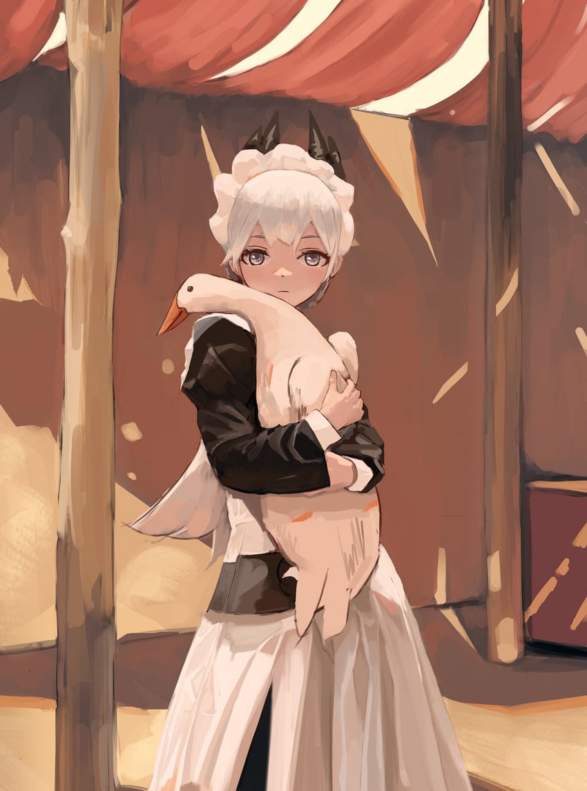 irene (arknights and 1 more) drawn by ujin_holo