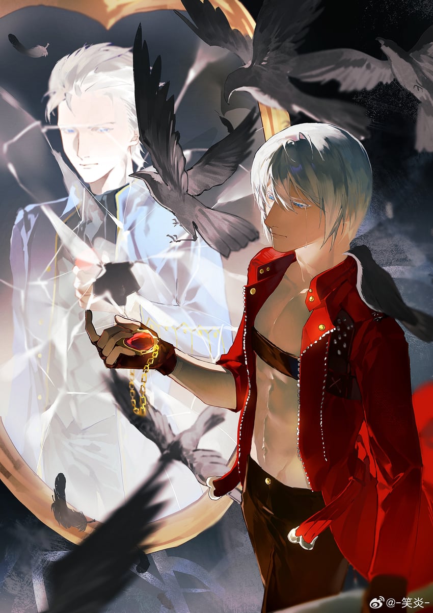 dante and vergil (devil may cry and 1 more) drawn by weibo_5287344000