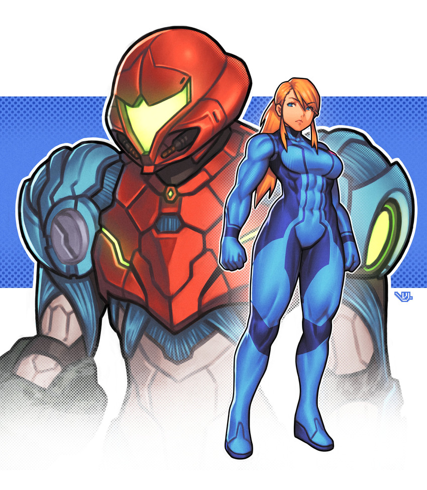 samus aran (metroid and 1 more) drawn by vj99