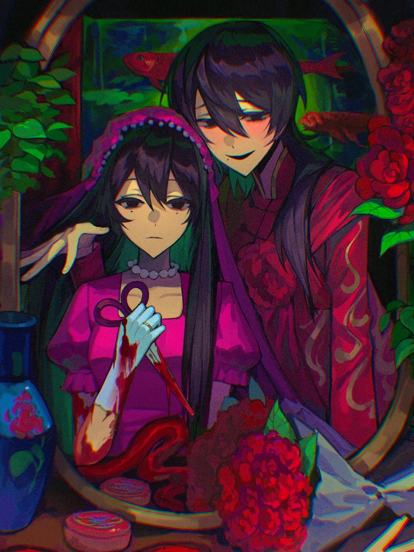 li yuting and mo chengwei (touqi guaitan) drawn by jiubadianshiajiedianhua