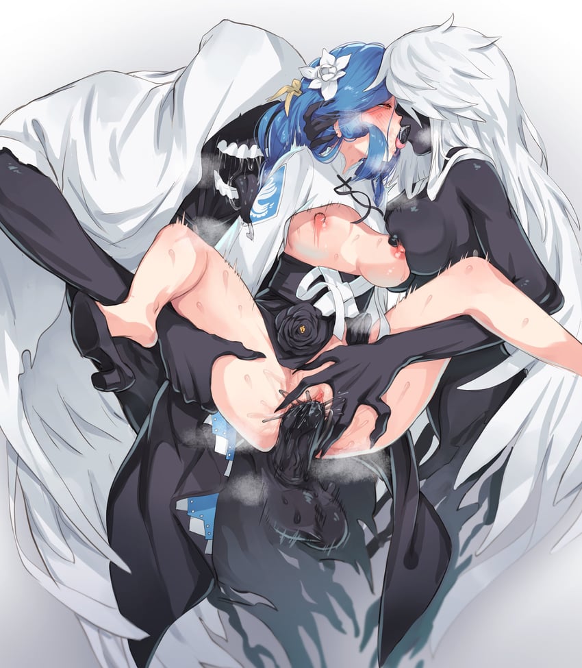 dizzy, necro, undine, and queen dizzy (guilty gear and 1 more) drawn by mocomori
