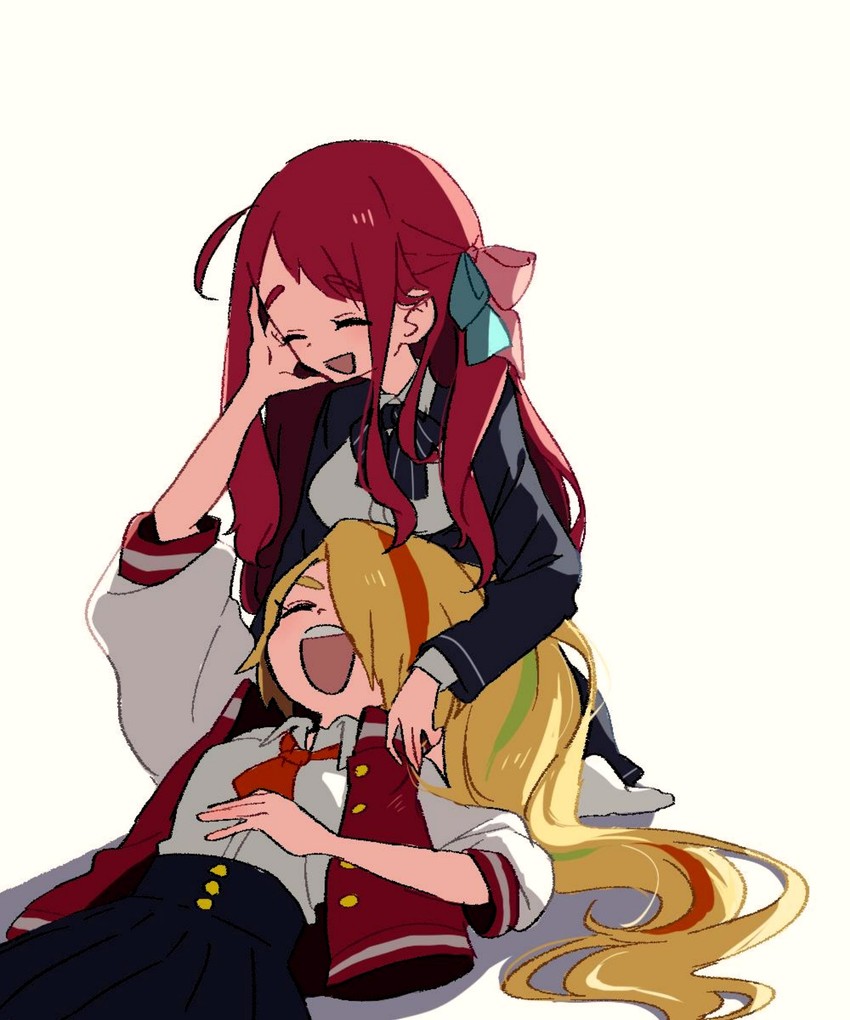 minamoto sakura and nikaidou saki (zombie land saga) drawn by everestmaru