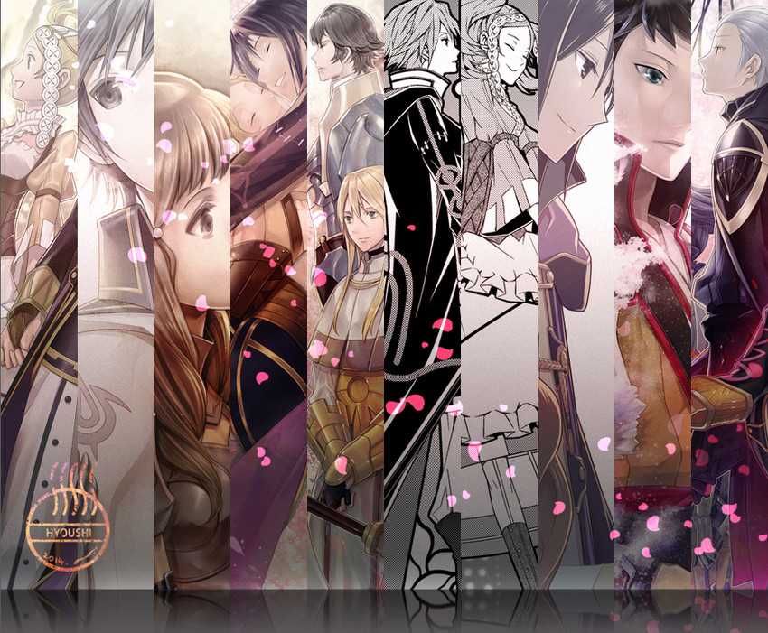 male robin, chrom, lissa, sumia, owain, and 3 more (fire emblem and 1 more) drawn by amao_miyuki